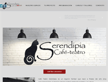 Tablet Screenshot of cafeteatroserendipia.com